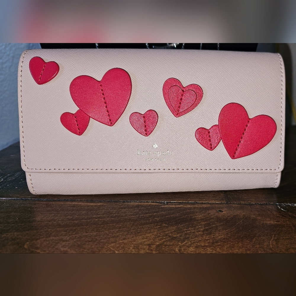 Kate Spade Pink Heart-Embellished Women's Bag